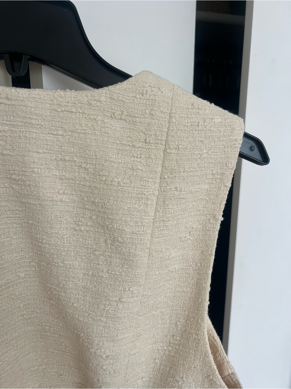 rag & bone Cream Italian Tweed Textured Vest and Mini Skirt Set - Picture 4 of 8